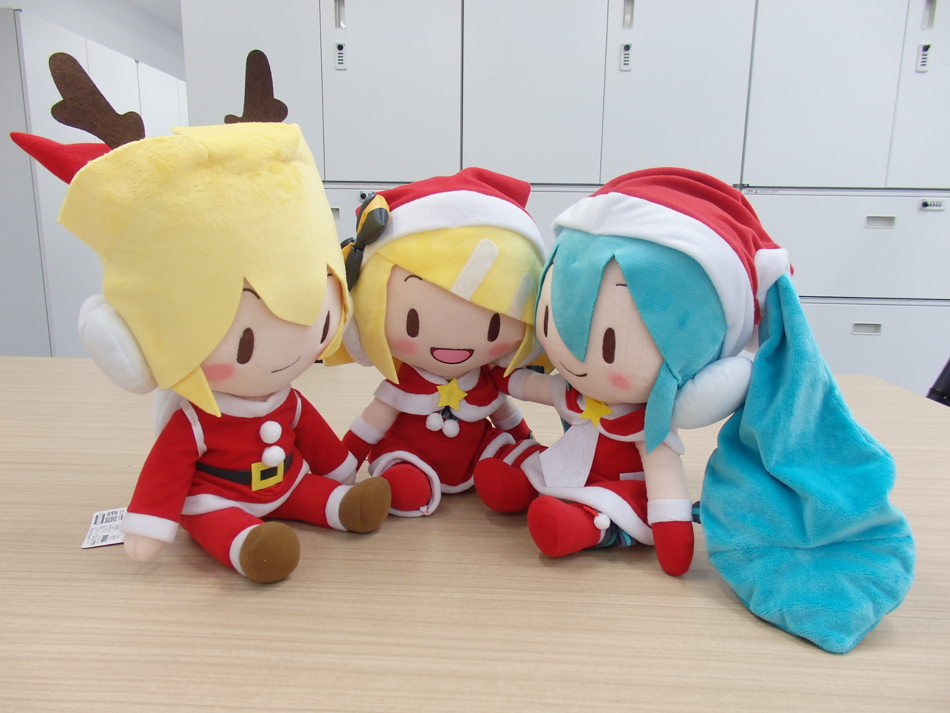 鏡音リン パーカー クリスマス ぬいぐるみ】初音ミク -Project DIVA- F